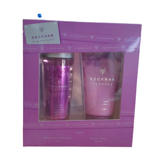 David Beckham: Signature for her Női parfüm 75ml deo + 150ml shower cream